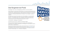 Desktop Screenshot of buergerserviceportal.de