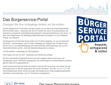 Tablet Screenshot of buergerserviceportal.de